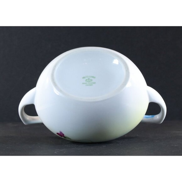 Sugar Bowl and Lid by Meito China Hand Painted Japan 1950s - Picture 10 of 14